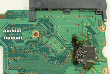 Hard drive stops spining after PCB was burnt, and critical company data is needed urgently